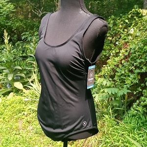 Women's Hurley black one piece bathing suit ribbed in Large and Small, NWT